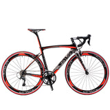 SAVA 700C Carbon Fiber Road Bike Complete Bicycle Carbon Cycling BICICLETTA Road Bike SHIMANO SORA M3000 18 Speed Bicicleta